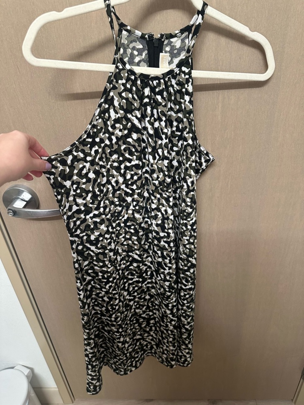 MICHAEL Michael Kors camo halter mini dress Size Small - Picture 3 of 7